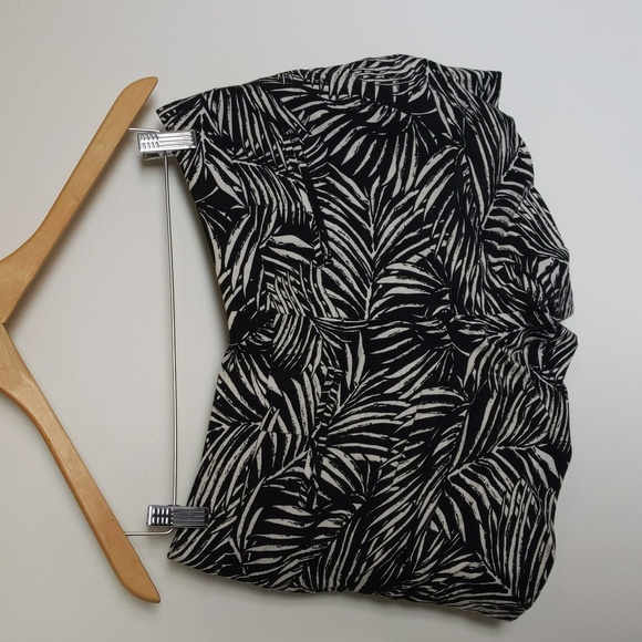 audrey & celine linen rayon blend palm print shorts size 6 - Picture 4 of 10